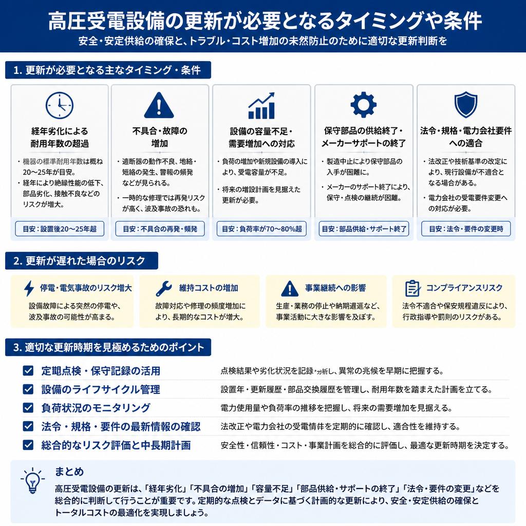 4. キュービクルの更新の目安