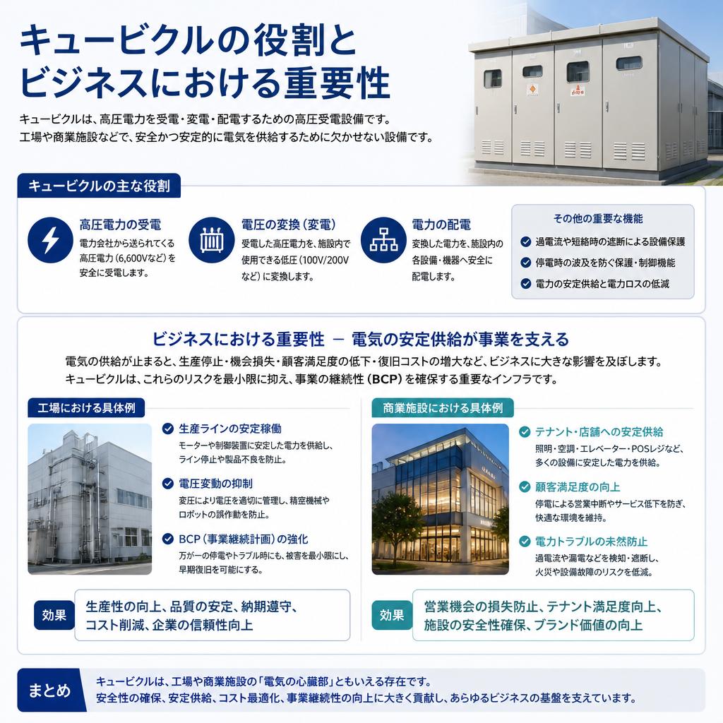2. キュービクルの重要性