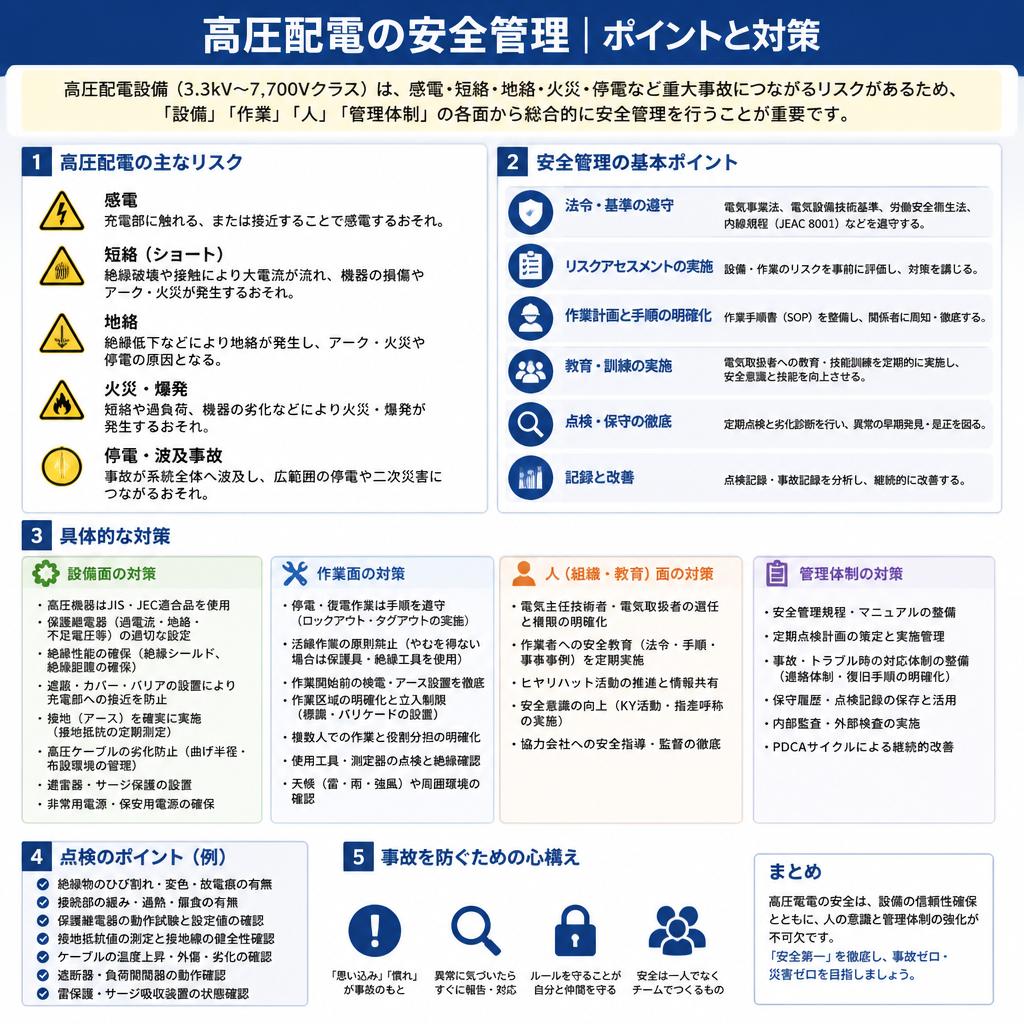高圧配電の安全管理
