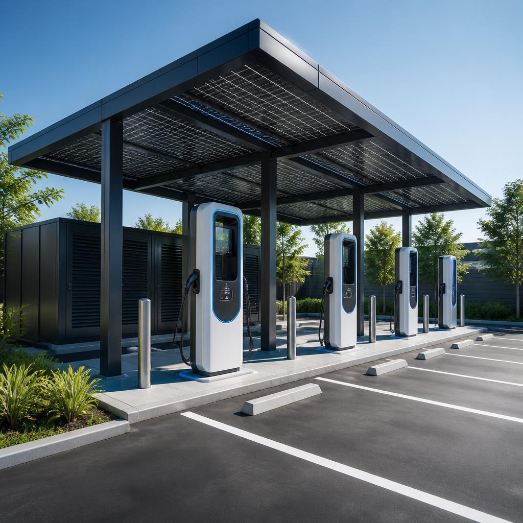 充電ステーション施工のプロは、充電設備の一括請負を実現する龍電工（株）！